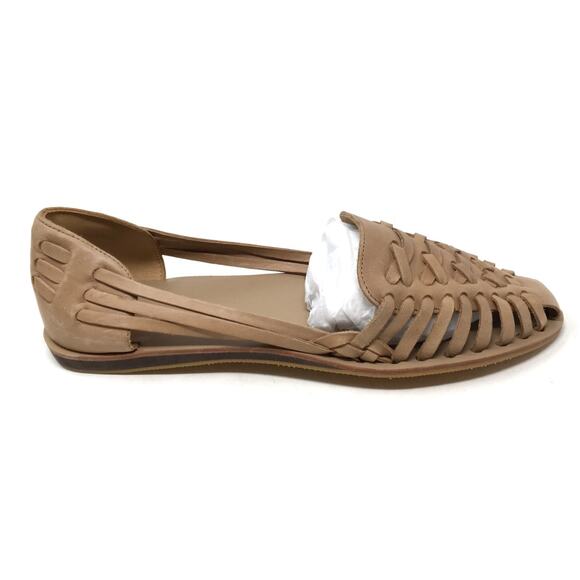 Nisolo Huarache Women's Size 11 Almond Tan Slip-on Comfort Woven Leather Sandals - Picture 5 of 7